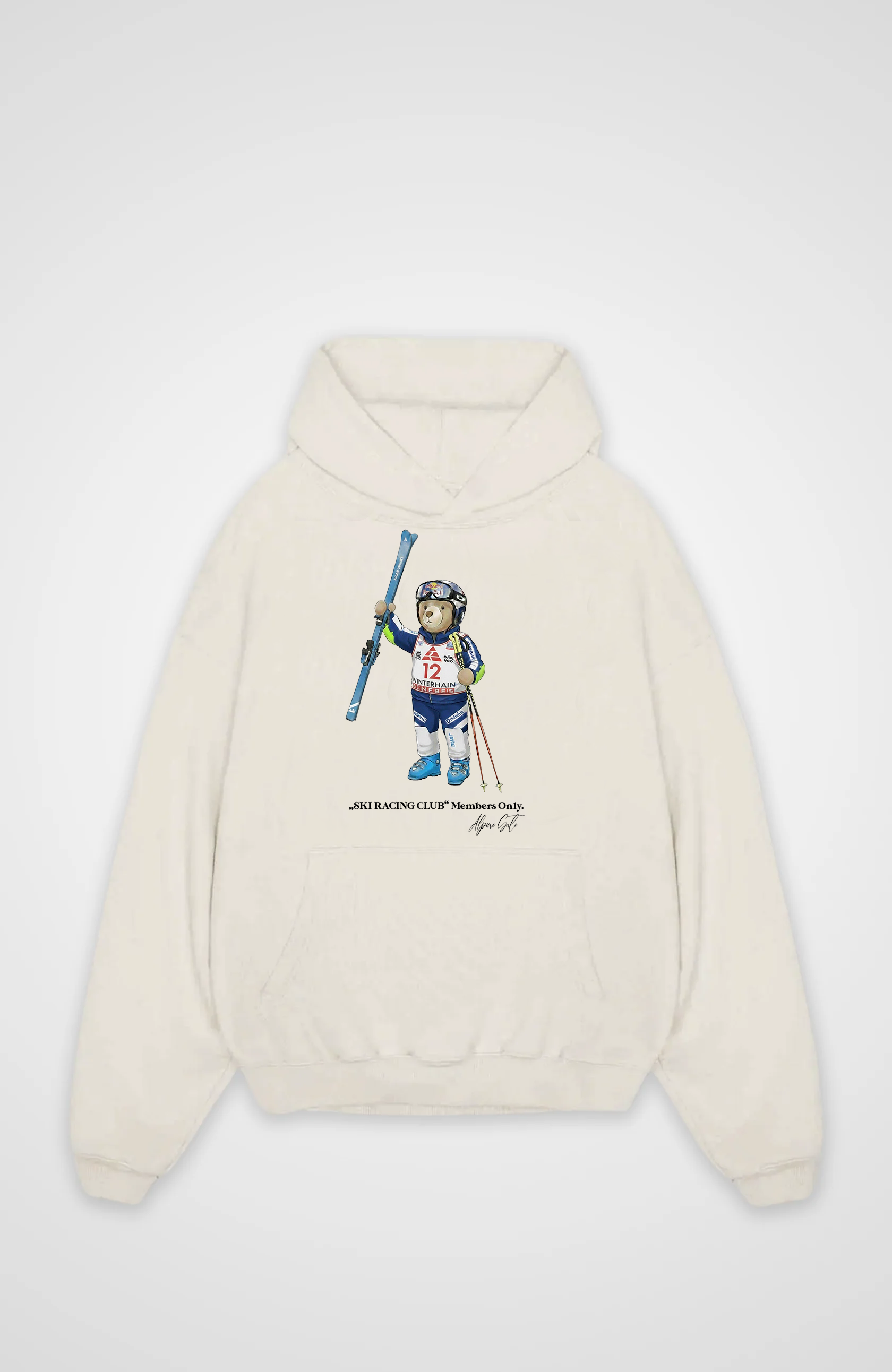 Ski Bear Oversized Hoodie