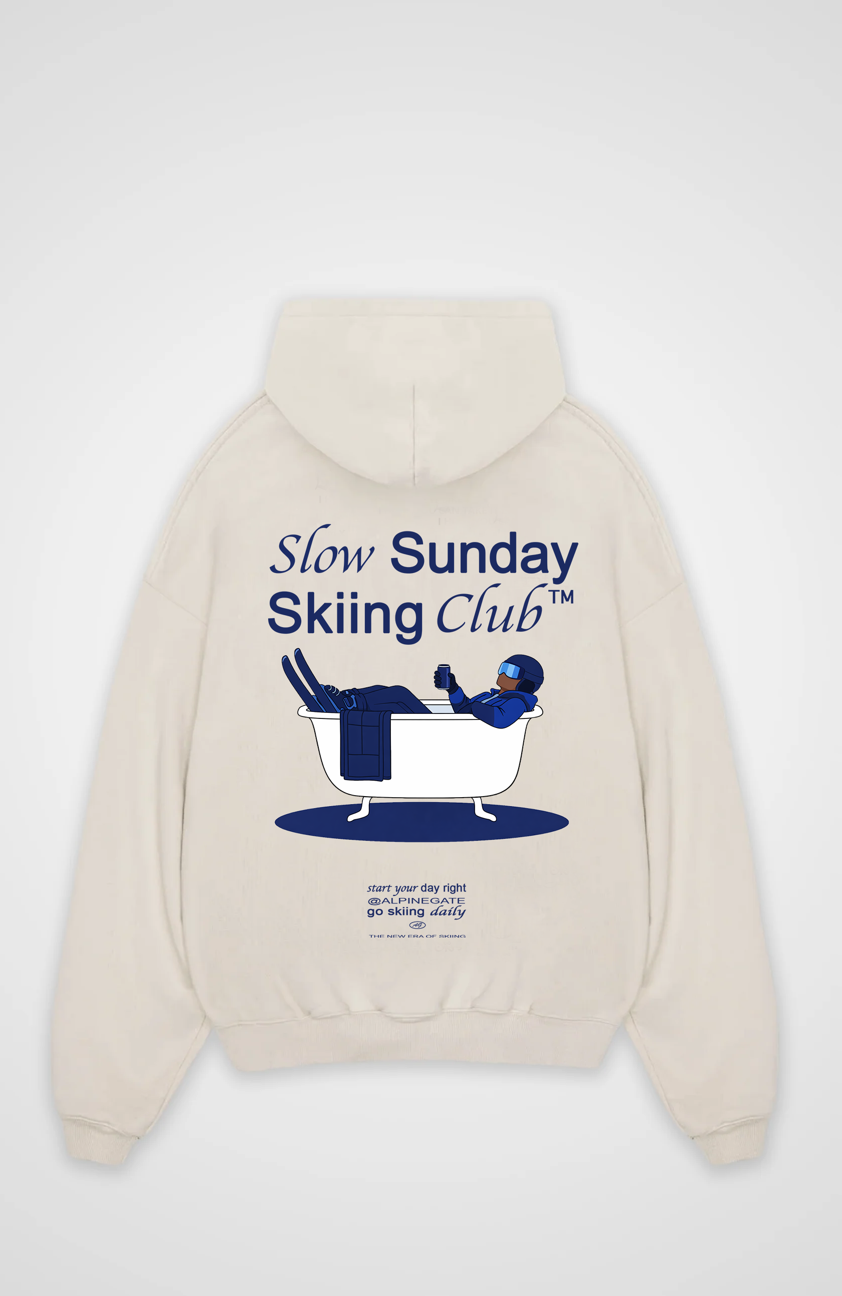 Slow Sunday Skiing Club Oversized Hoodie