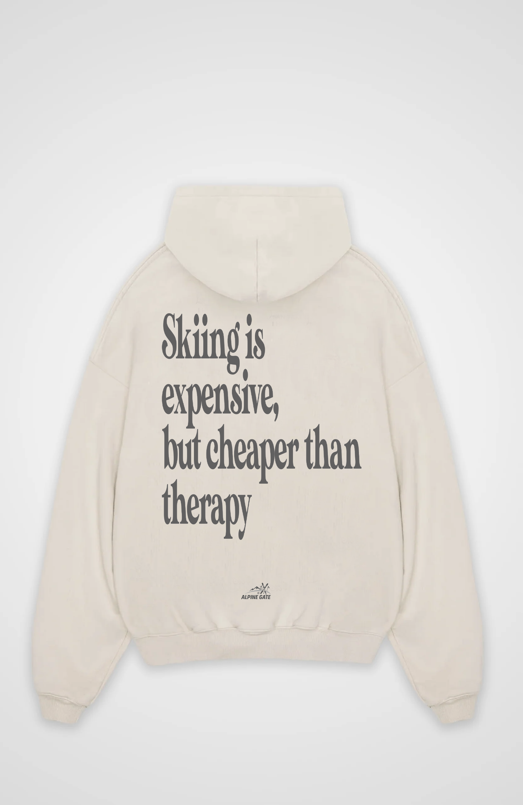 Skiing is expensive Oversized Hoodie