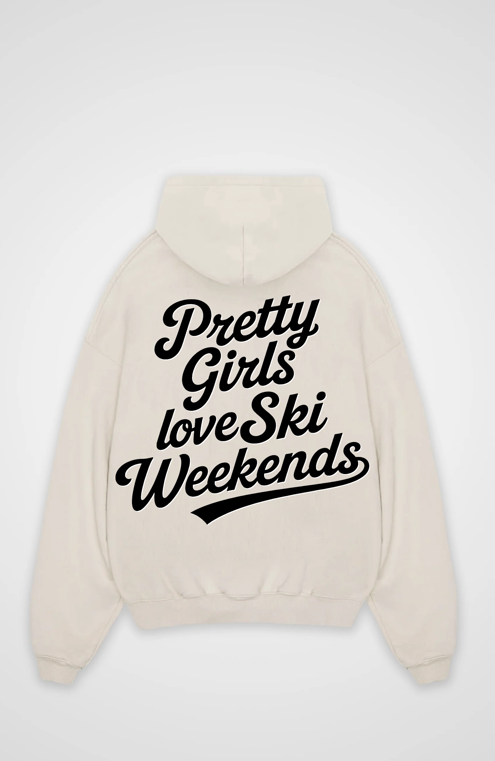 Pretty Girls love Ski Weekends Oversized Hoodie
