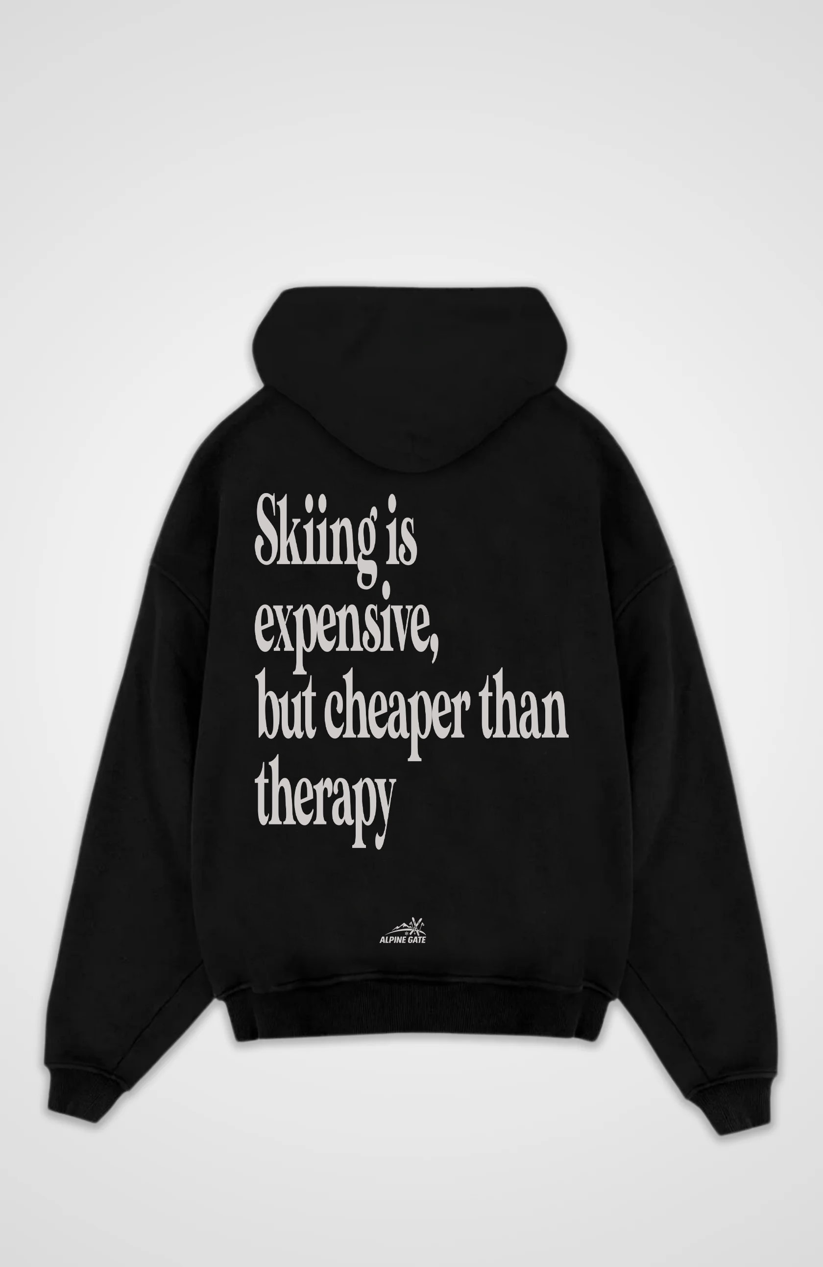 Skiing is expensive Oversized Hoodie