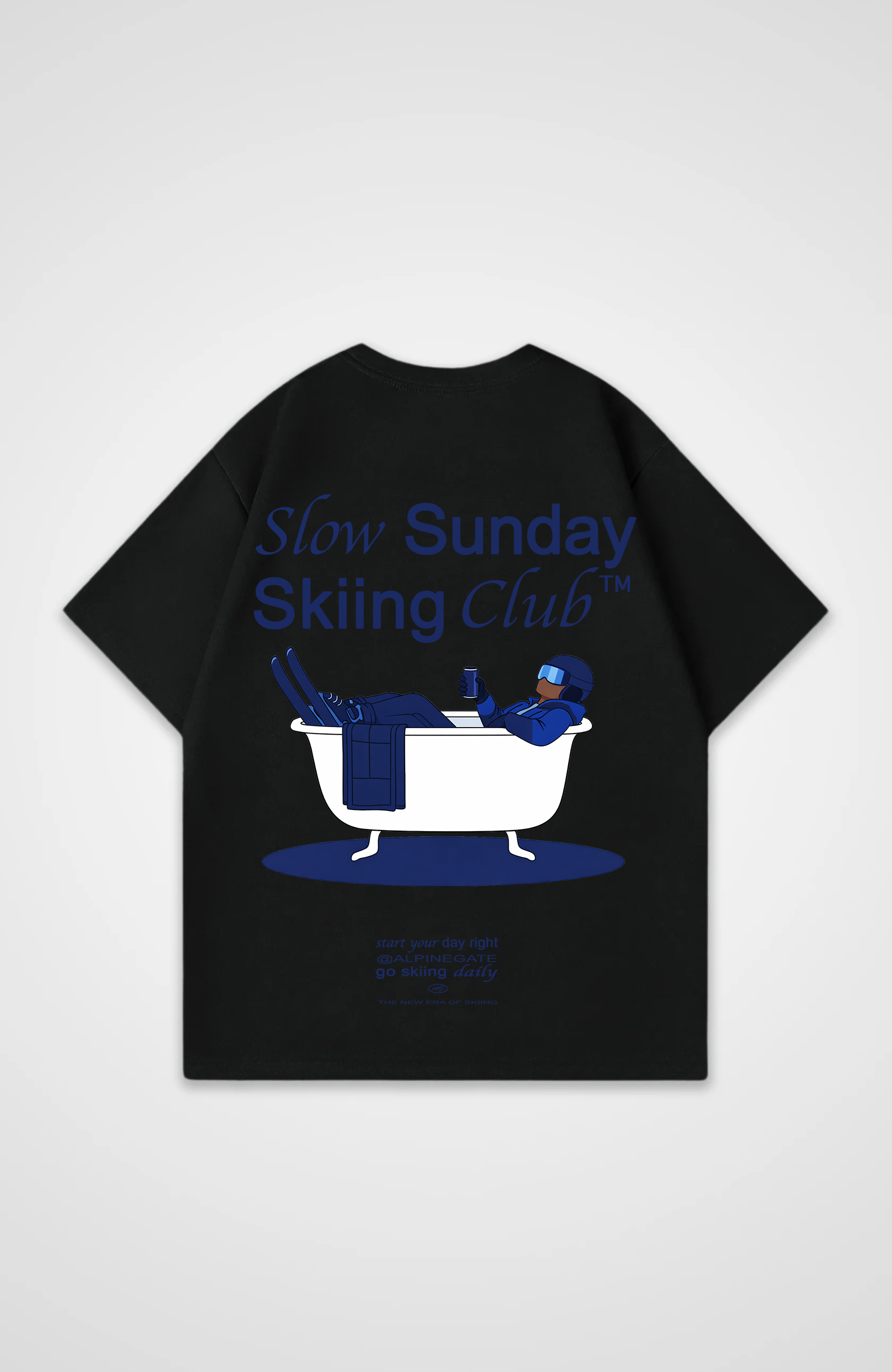 Slow Sunday Skiing Club Oversized Shirt