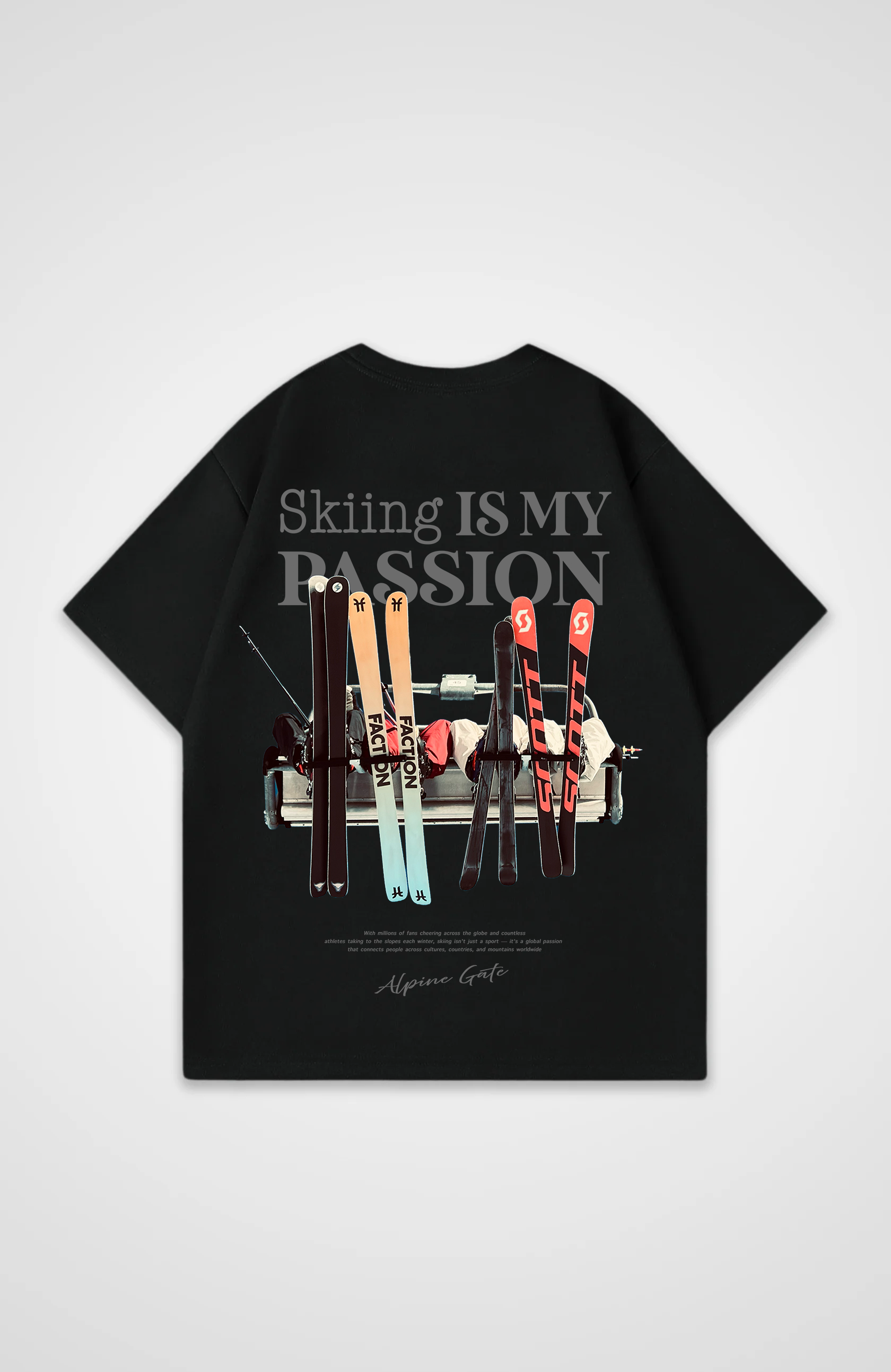 Skiing is my Passion Oversized Shirt