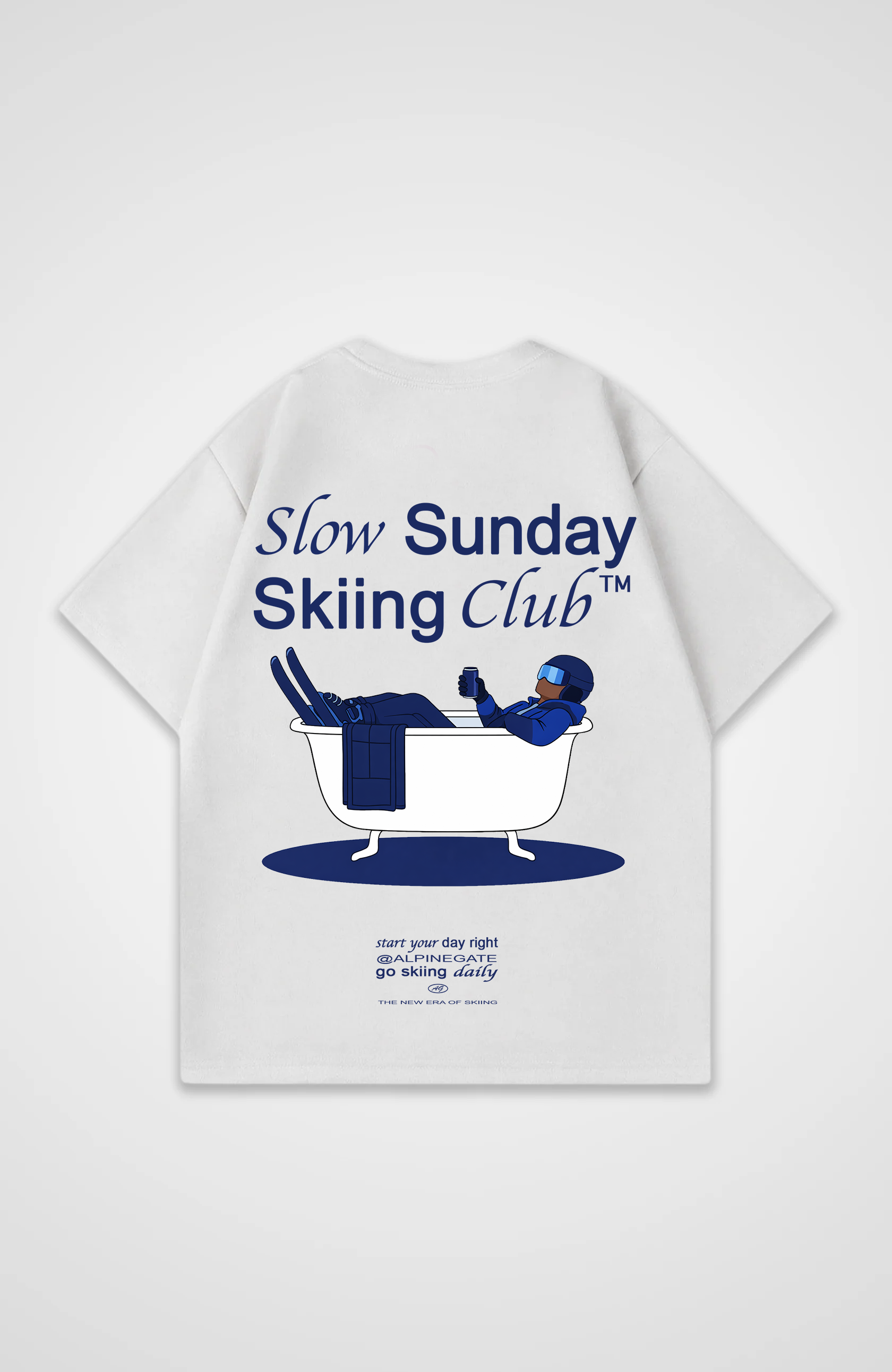 Slow Sunday Skiing Club Oversized Shirt