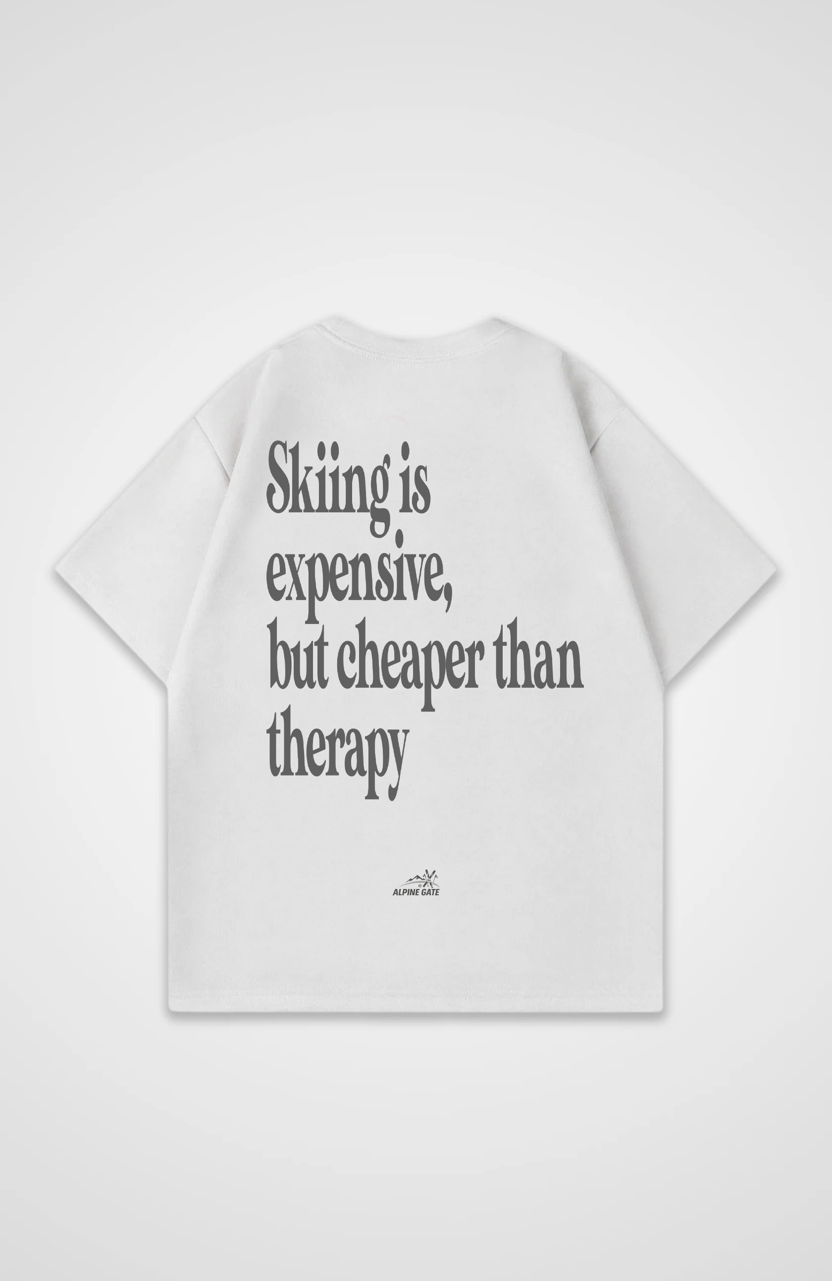 Skiing is expensive Oversized Shirt