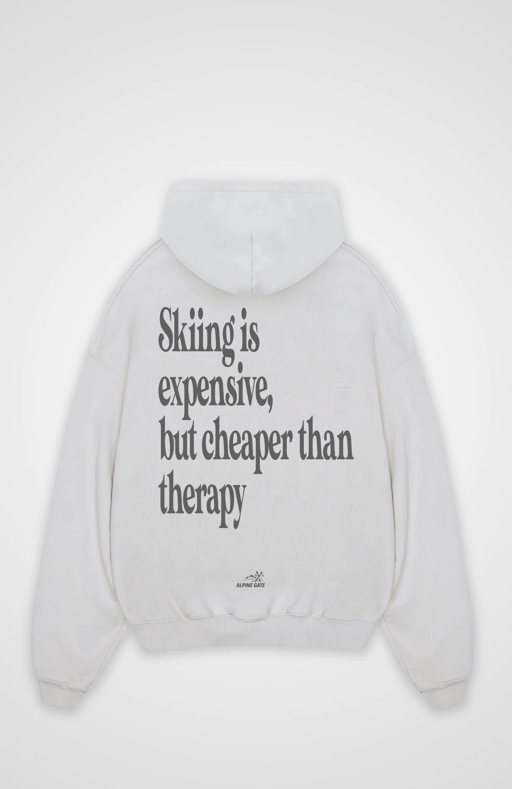 Skiing is expensive Oversized Hoodie